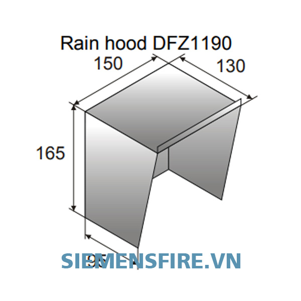 Nắp che mưa cho đầu báo lửa DFZ1190